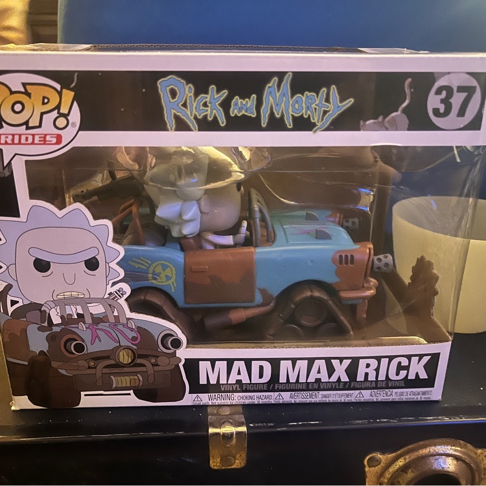 Funko Rick and Morty Mad Max Rick Pop Rides - Blue, Brown